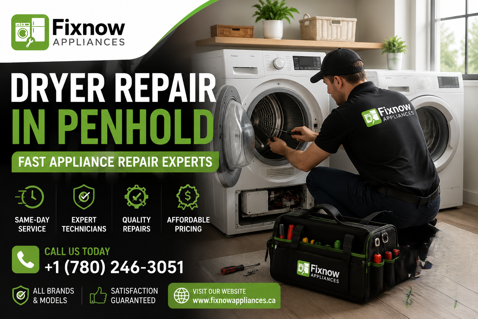 Dryer Repair in Penhold – Fast Appliance Repair Experts